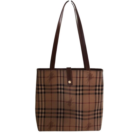Authentic BURBERRY Vintage Haymarket Check Tote - Picture 11 of 12